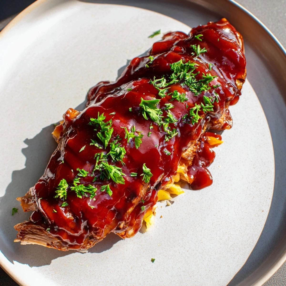 Moist and flavorful Everyday Herb-Sprigged Turkey Meatloaf with a golden-brown crust, fresh from the oven.