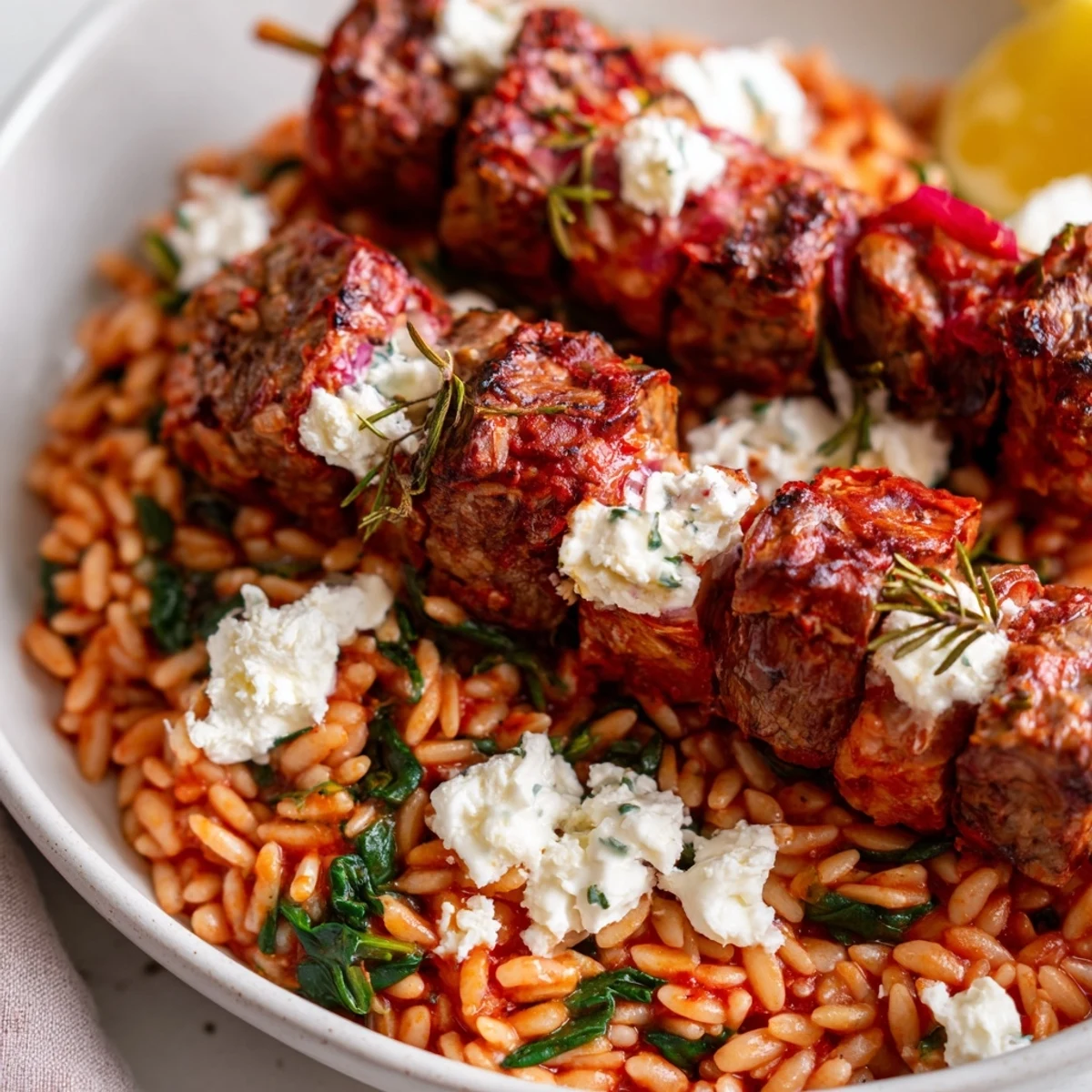 This one-pot Smoky Mediterranean Lamb and Orzo Supper is a comforting blend of savory flavors and textures.