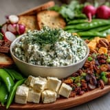 Spring Charcuterie Board Radishes Peas