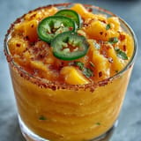 Icy Froy Spicy Mango Margarita Slushie, perfectly blended for a spicy-sweet treat.