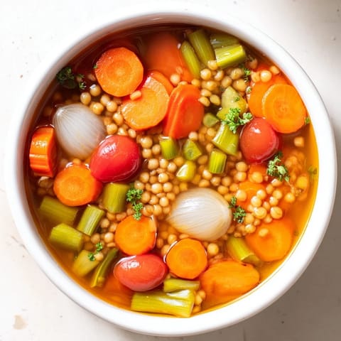 Simple Homemade Grain Vegetable Soup