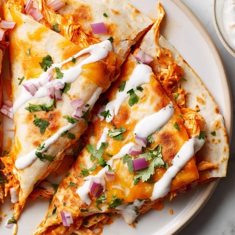 Buffalo Chicken Cheesy Quesadilla