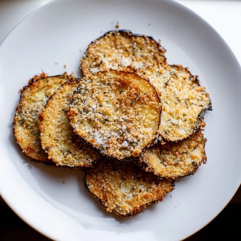 Crispy Eggplant Parmesan Chips