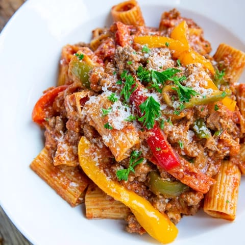Sausage Peppers Pasta
