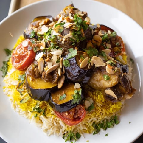 Palestinian Maqluba Layers