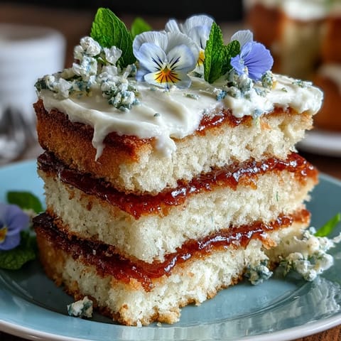 Vanilla-lemon mini layer cakes adorned with fresh edible flowers, perfect for a festive birthday celebration with bright, cheerful colors.