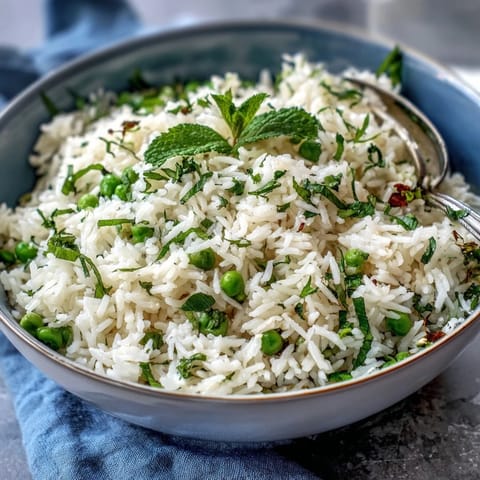 Spring Pea Mint Rice
