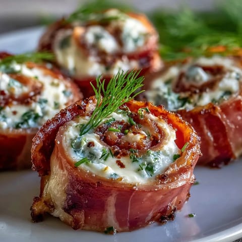 Ham, cream cheese, and pickle pinwheels with smoky ham and tangy pickles, rolled into creamy, bite-sized appetizers.