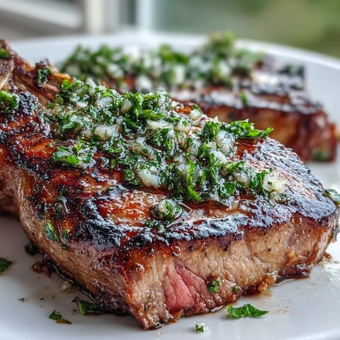 Juicy lamb chops with gremolata, seared to perfection and topped with fresh parsley, lemon zest, and garlic for a bright, flavorful main course.  