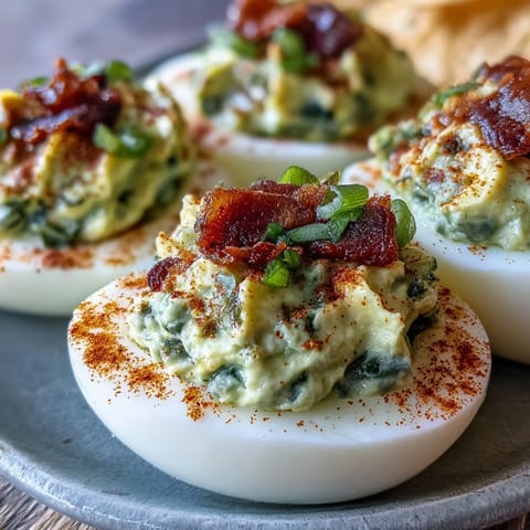 Sweet pickle relish deviled eggs piled high on a platter, ready for sharing.