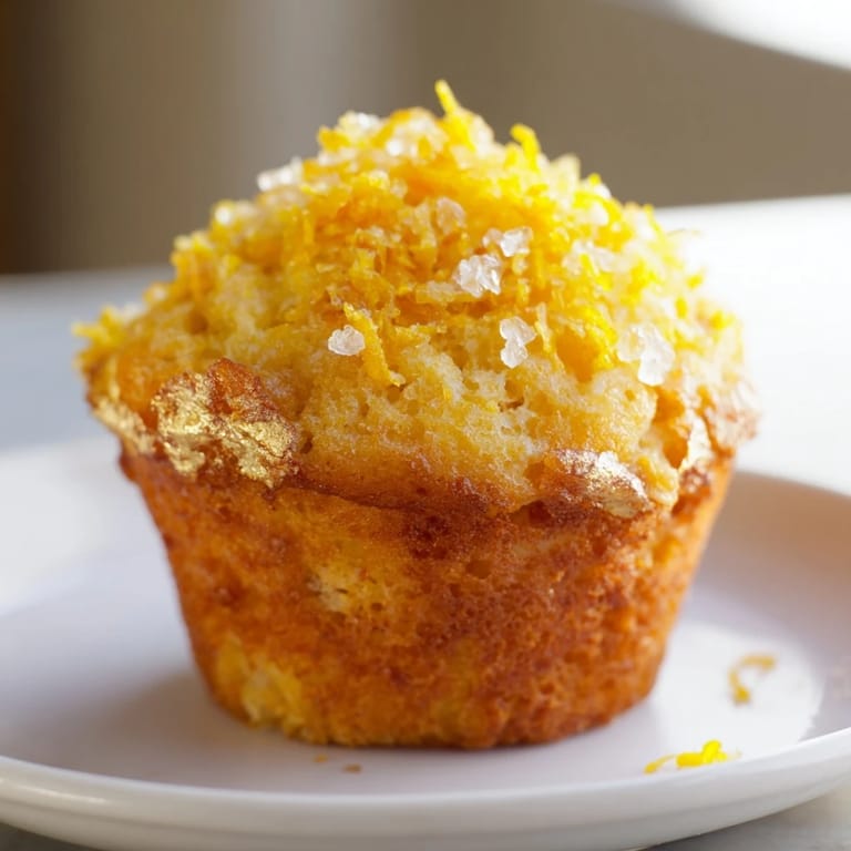 A close-up shot of baked Simple Sweet Lemon Zest Muffins, showing their tender crumb and sugary tops.
