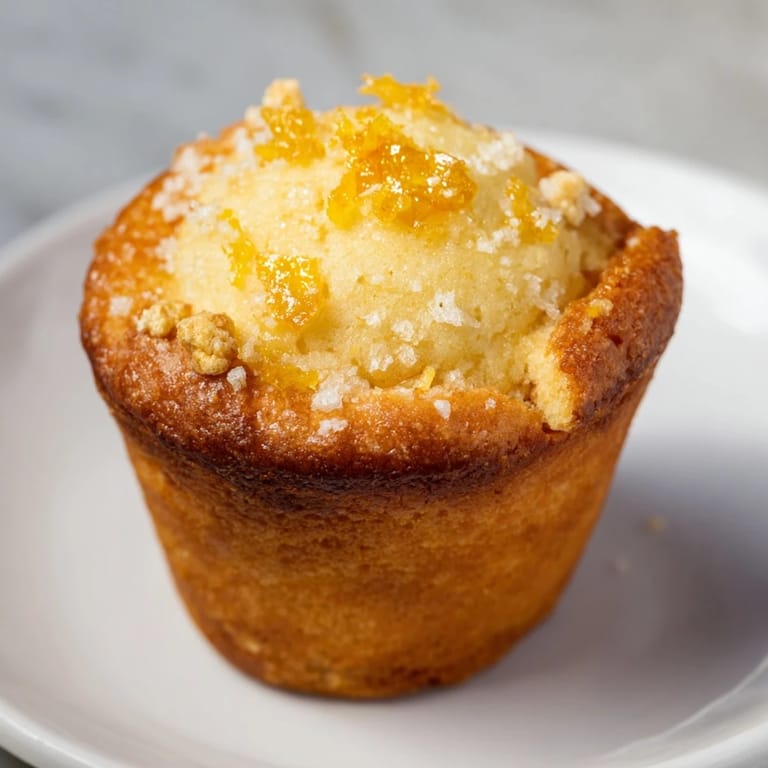 Freshly baked Simple Sweet Lemon Zest Muffins, smelling of bright citrus, ready to enjoy with coffee.