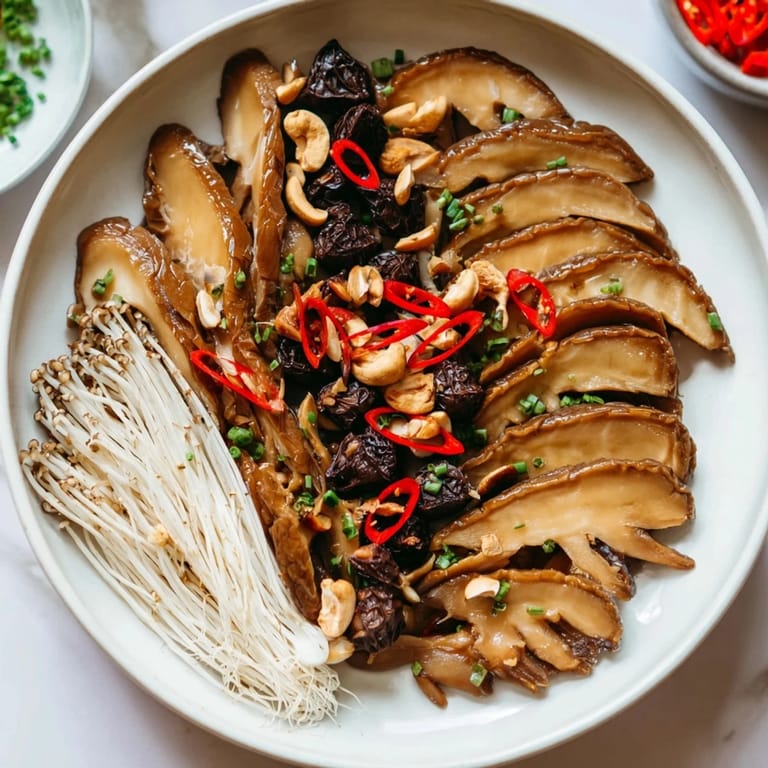 Enjoy the beautiful presentation of this Umami Bomb Asian Delight board, full of tasty Asian flavors and textures.