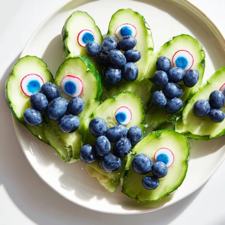 This delightful "Peacock Tail" appetizer presents a beautiful arrangement of colorful fruit and vegetables, a treat!