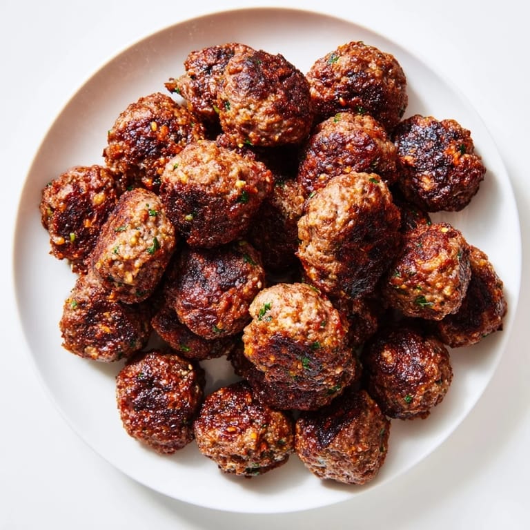 Beautifully plated Turkish Köfte Meatballs with fresh parsley, ready alongside fluffy rice and warm flatbread.