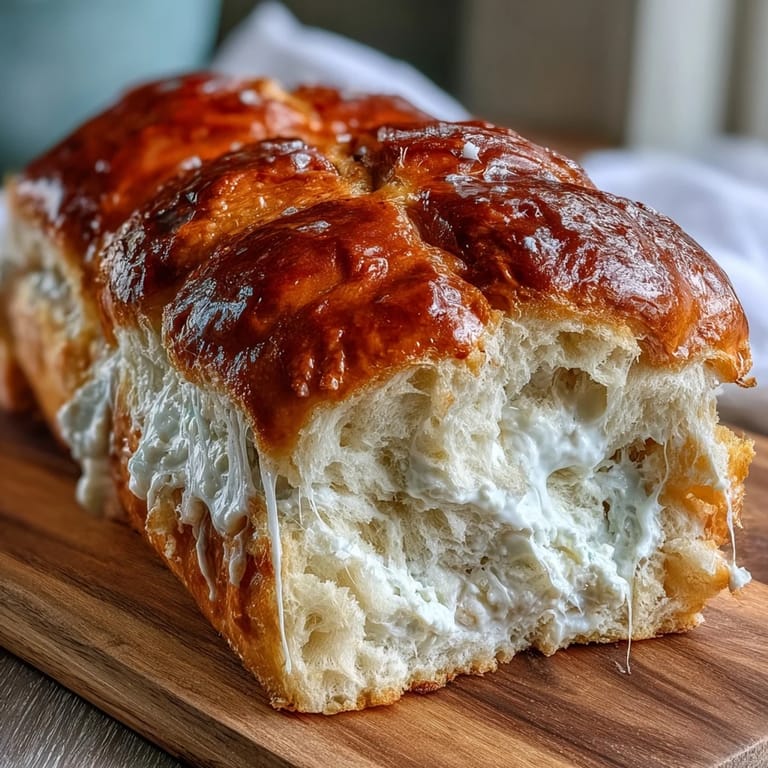 Freshly baked Japanese milk bread with shiny top, ideal for breakfast or afternoon tea treats.