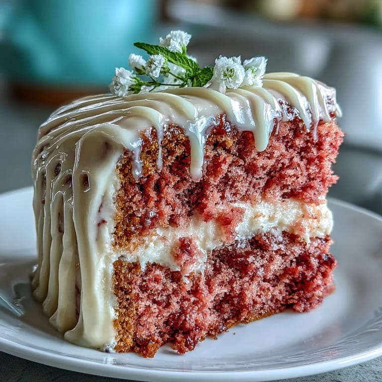 Decadent Bridal shower Rosé Velvet Cake adorned with edible gold accents.