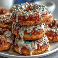 Graduation Party Donut Tower with Sprinkles, a tiered, sweet celebration centerpiece.
